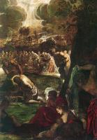 Jacopo Robusti Tintoretto - Baptism of Christ detail